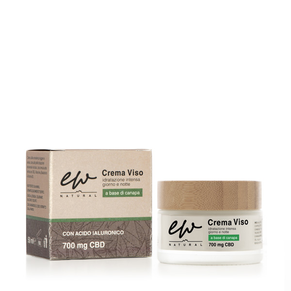 Crema Viso a base di canapa e CBD